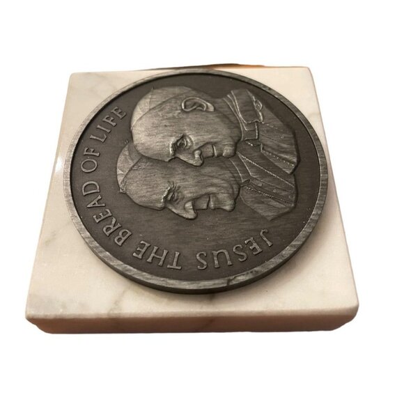 41st International Eucharistic Congress 1976 Philadelphia Medallion on Marble 3. - Picture 5 of 11